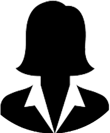Silhouette of woman in business attire